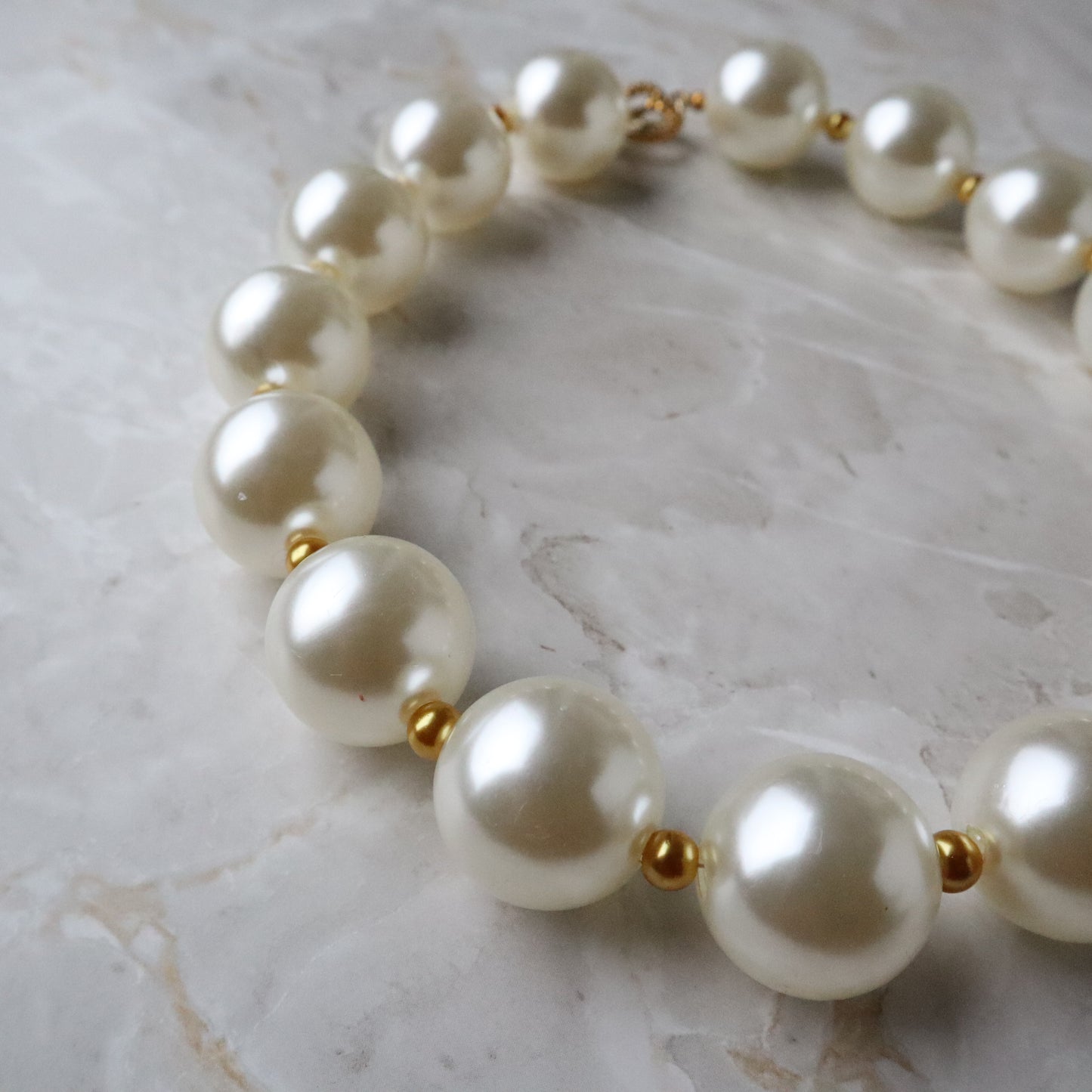 Chunky Pearl Beaded Necklace